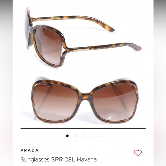 PRADA Sunglasses, SPR 28L Havana, Excellent Condition - Picture 7 of 8